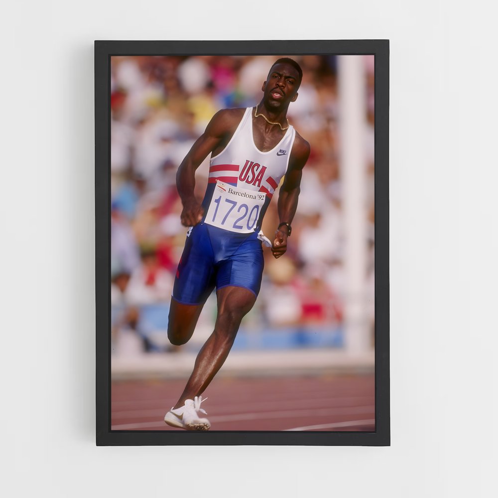 Poster L'Éclair de Johnson – affiche Athlétisme (vue 2)